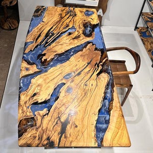 Epoxy Table, dining, center table top Live Edge Walnut Table ,Epoxy Resin River Table, Natural Wood ,dining table ,epoxy resin table,