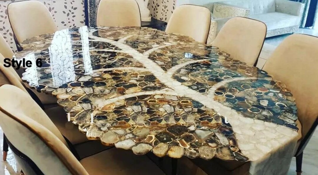 Agate Table, Agate Countertop RANDOM Agate Table Top, Agate Table ...