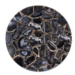 Agate Stone Table, Coffee, Dining, Center Table ,round Shape Agate Table, Natural Stone Table ,Luxury Stone Table for Home, Office Decor