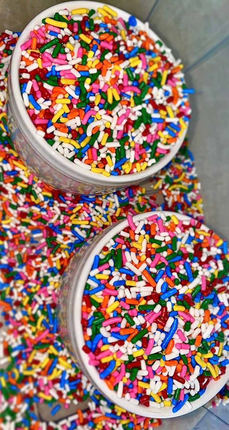 Bright Rainbow Sprinkles Jimmies Sprinkles. AMERICAN FUNFETTI Etsy