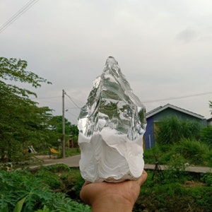 2409 gr of rough Andara Crystal Clear Diamond Milky Monatomic