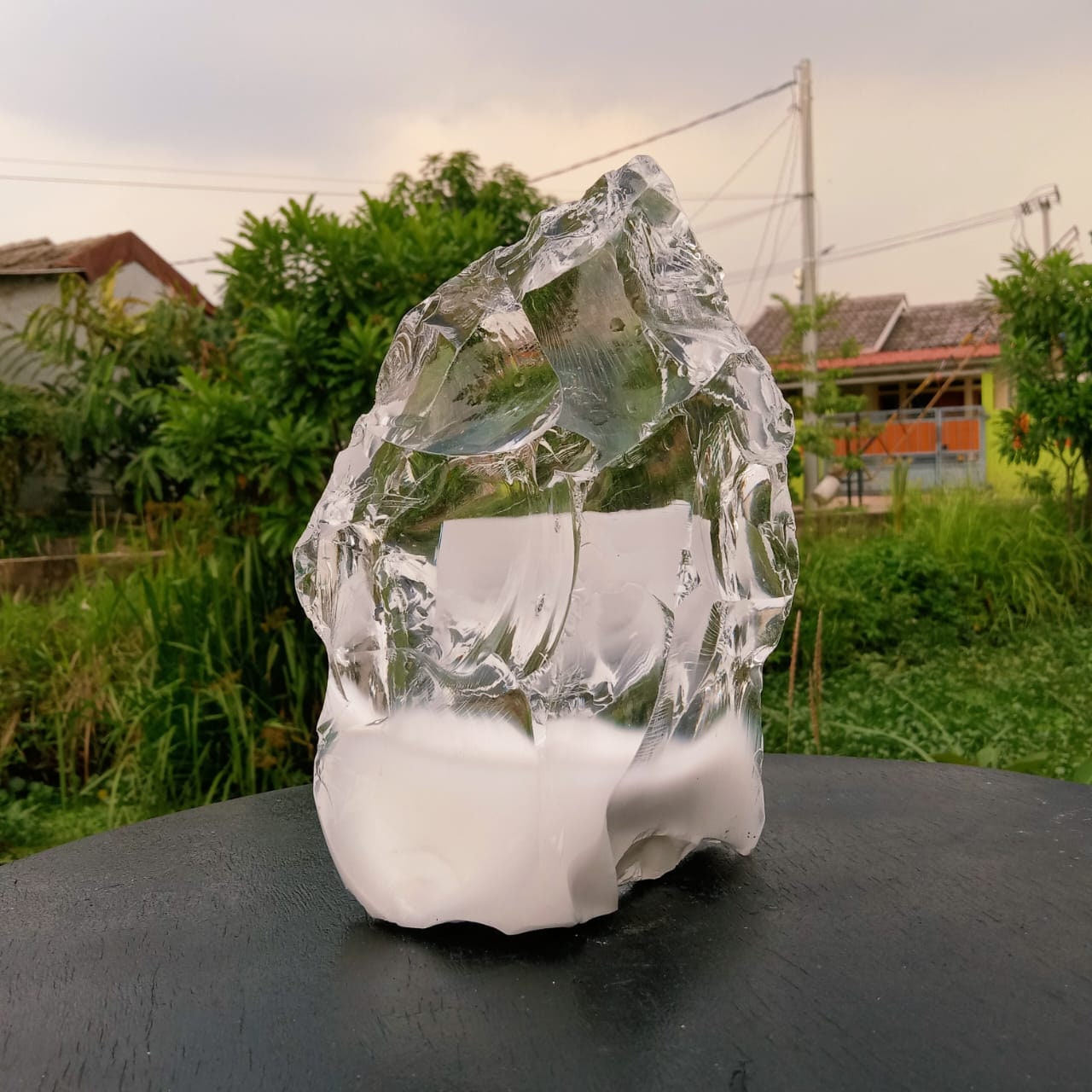 2569 gr のアンダラ クリスタル クリア ダイヤモンド ミルキー リング