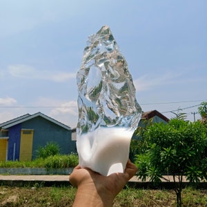 3931 gr of rough Andara Crystal Clear Diamond Milky Monatomic for Meditation
