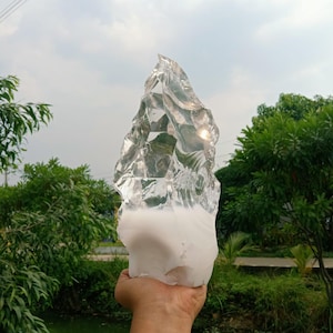 3803 gr of rough Andara Crystal Clear Diamond Milky Monatomic