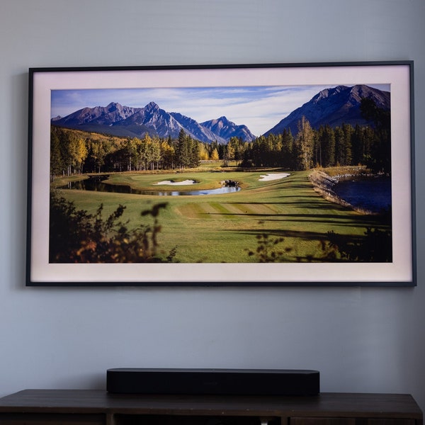 Samsung Frame TV Art - Mount Kidd Hole 4 Golf Kananaskis