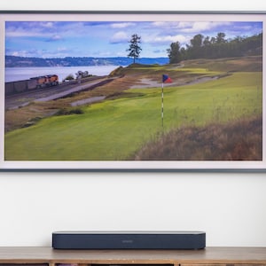 Samsung Frame TV Art - Chambers Bay Golf Hole 16 Train