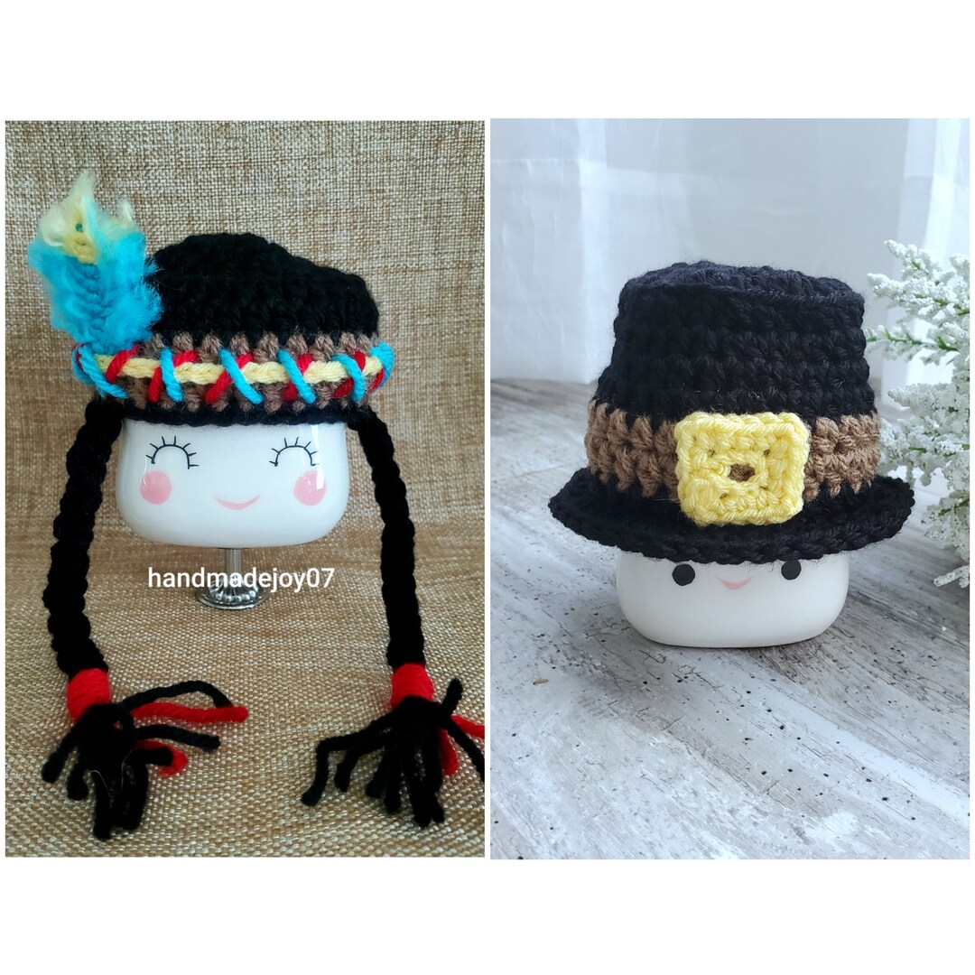 Thanksgiving Marshmallow Mug Hats, Marshmallow Mug Toppers, Native