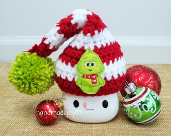Mean Green Baby Marshmallow Mug Hat / Christmas Decor