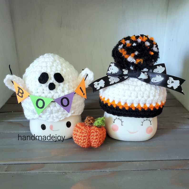 Ghost Marshmallow Mug Hats / Fall / Halloween Decor Etsy