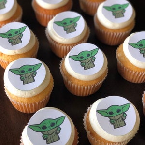 Baby Yoda Cupcake Cookie Cake Edible Images Sugar Sheets Icing Sheets