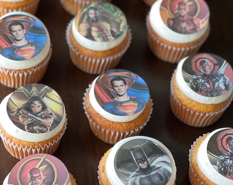 Super Hero Cupcake Cookie Cake Edible Images Sugar Sheets Icing Sheets