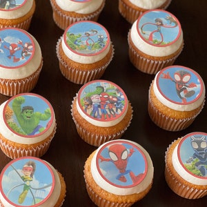 Imágenes comestibles para cupcakes, galletas y pasteles, láminas de azúcar y glaseado.