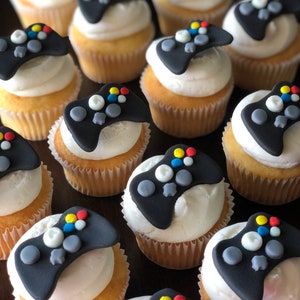 Game Controller Fondant Cupcake Toppers