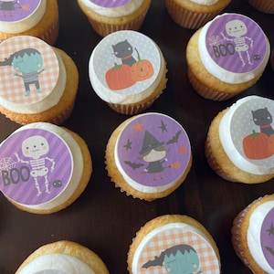 Cupcake Keks-Kuchen, Essbare Bilder, Zuckerblätter, Zuckerguss-Blätter