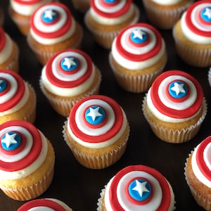 Superhero Fondant Cupcake Toppers