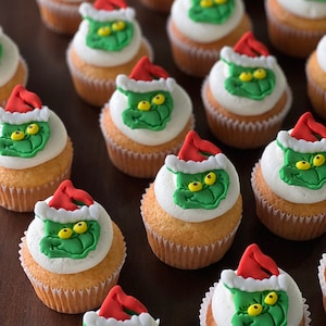 Christmas Holiday Fondant Cupcake Toppers