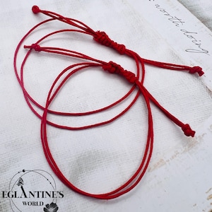 Red, Thread, Bracelet, Kabbalah, protection, unisize, unisex