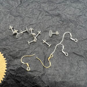 Ganci e borchie per orecchini in argento sterling 925: creazione di gioielli fai da te