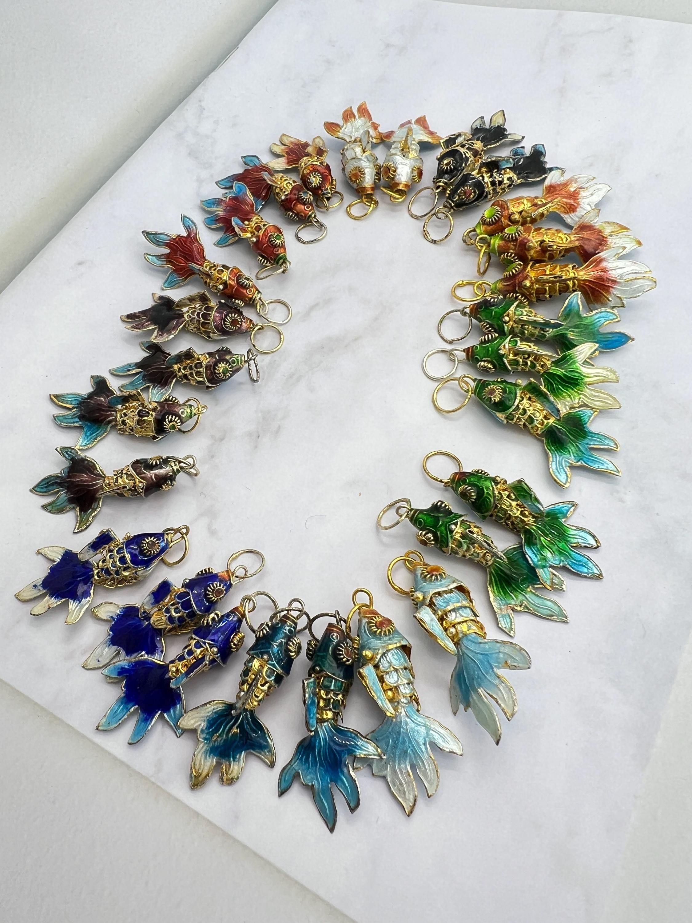 Chinese enamel fish - Etsy 日本