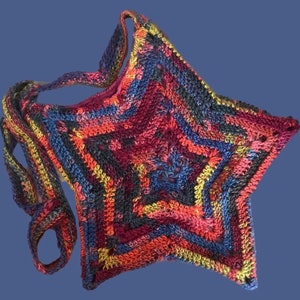 rainbow star tote bag