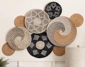 Fast Shipping-Set 9 Baskets Wall Decor, Woven Baskets Wall Decor, Boho Wall Baskets,Wall Hanging,Basket Wall Art, Christmas decor gift