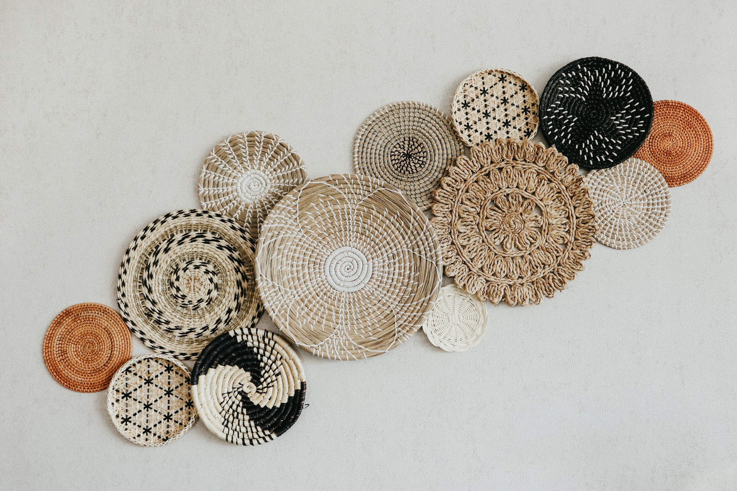 Set 12 of Basket Wall Decor Liti Decor