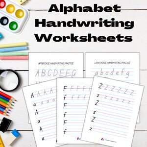 Alphabet Handwriting | Printable Workbook | Letter Tracing Worksheets | Handwriting Practice | Preschool