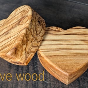 Heart Shaped Wood Trinket Boxes: Exotic Woods,  velvet lined with magnetic closures