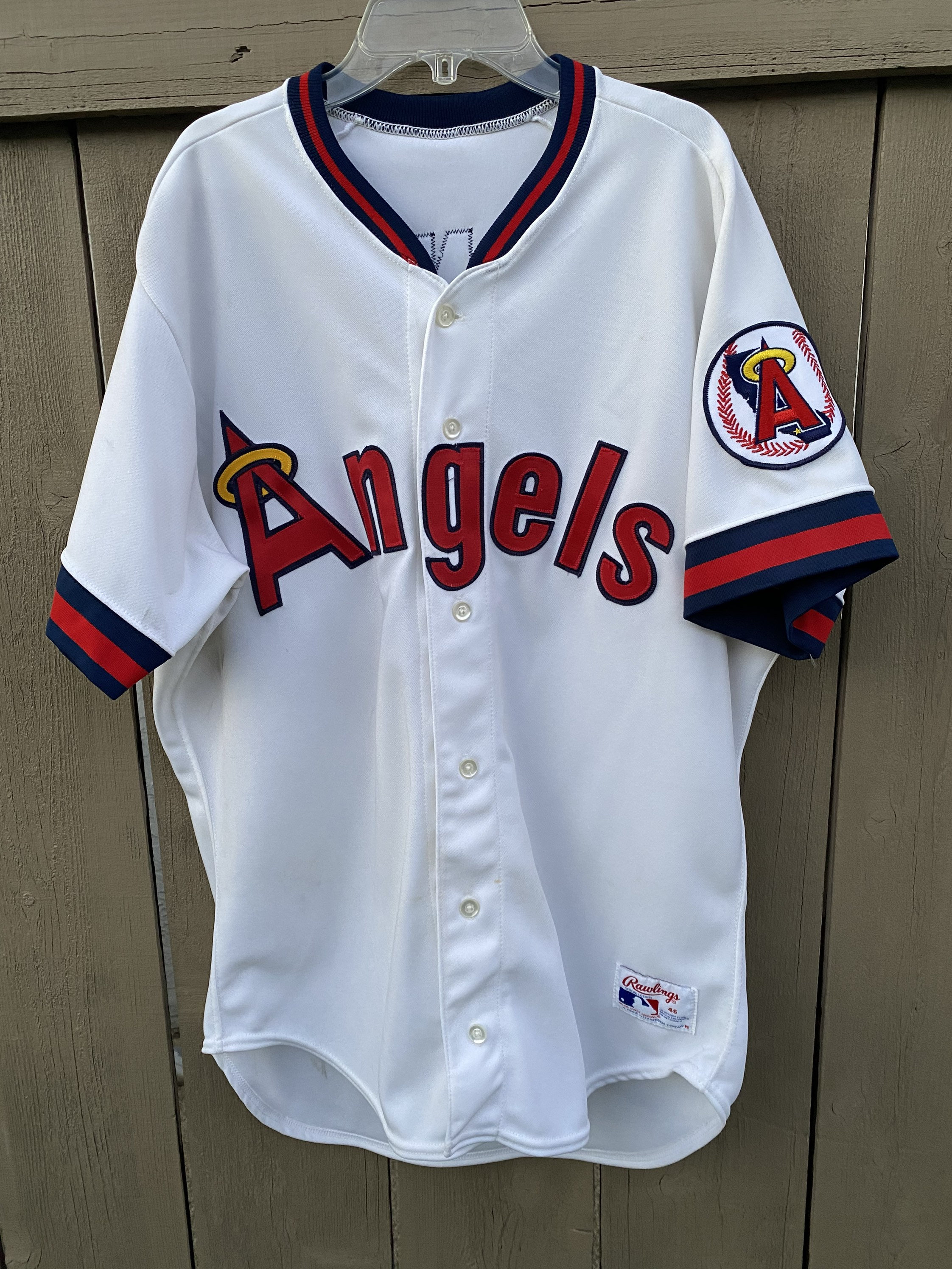 Vintage 1997 Russel Athletics 2XL XXL Blue Anaheim Angels Jersey Shirt NWT  USA