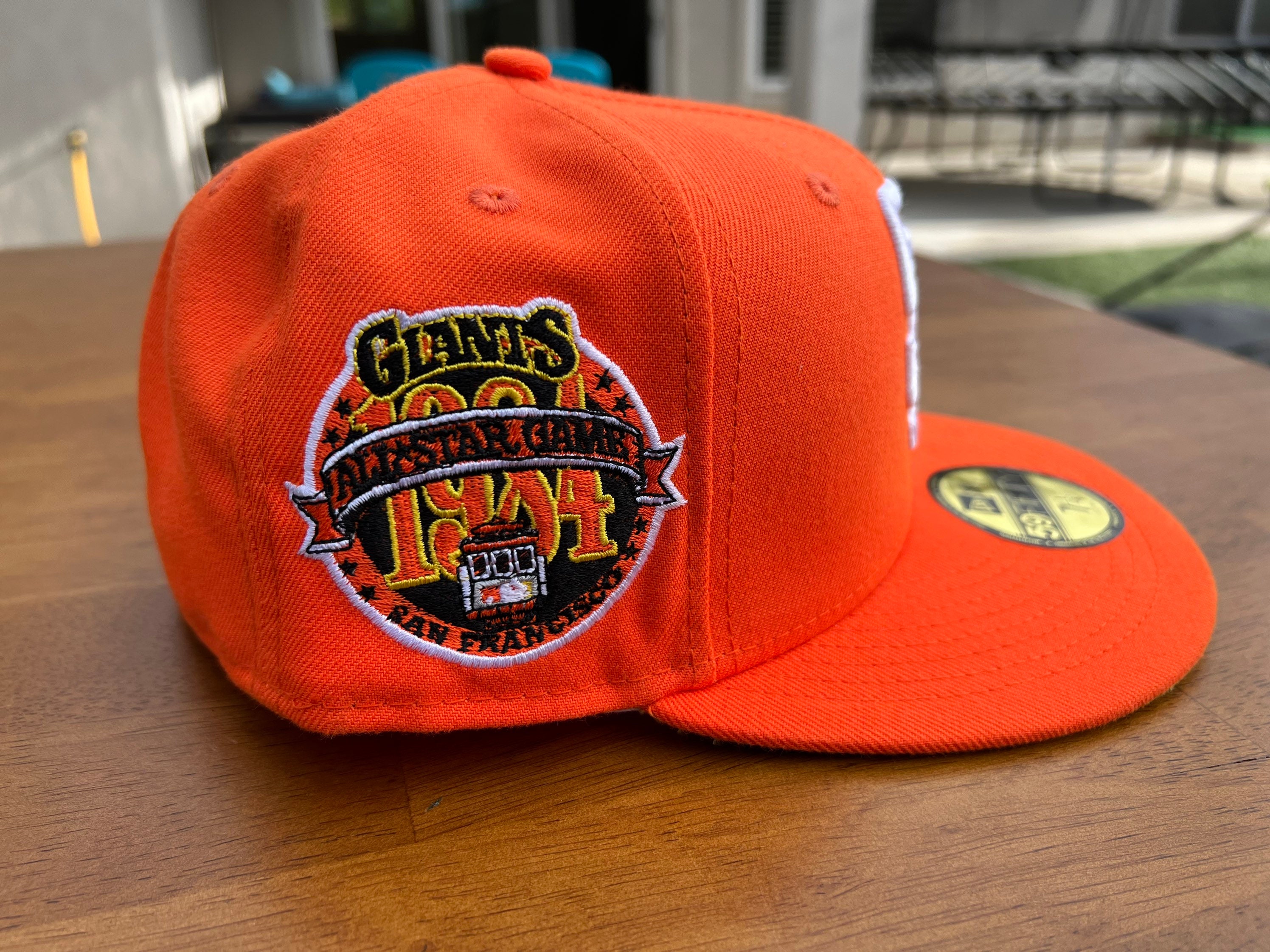 7 1/4 Orange Hat Club Exclusive San Francisco Giants 1984 7 1/4 Orange Hat Club Exclusive San Francisco Giants 1984
