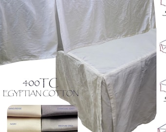 Custom Tailored Bed Skirt: Drop/Split Corner, Personalized Bedding