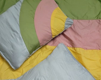 Rainbow Custom Fitted Sheet - Literally Any Shape/Size/Style/Color - Premium Cotton Sateen 400TC - Super Soft