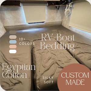 Custom RV Bedding: Luxe Egyptian Cotton, Any Size/Shape