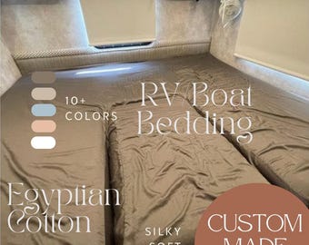 Custom RV Bedding: Luxe Egyptian Cotton, Any Size/Shape