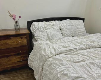 Handmade Egyptian Cotton Duvet Cover: Custom Luxe Bedding