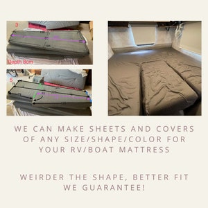 Custom Fitted Sheets /Sheet Set/Combined Mattresses Any Size/Shape/Color Premium 100% Egyptian Cotton Sateen 400tc Ultra Soft image 4