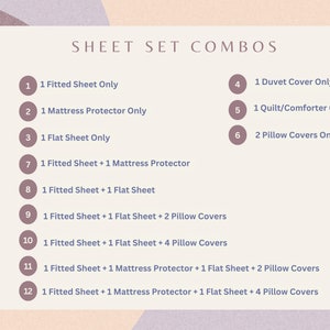 Custom Fitted Sheets /Sheet Set/Combined Mattresses Any Size/Shape/Color Premium 100% Egyptian Cotton Sateen 400tc Ultra Soft image 7