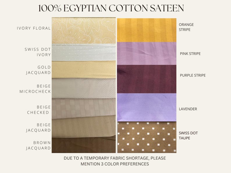 Egyptian Cotton Sateen Fabric wider Width Etsy