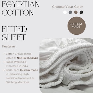 Luxe Egyptian Cotton Bedding: Custom Size & Shape