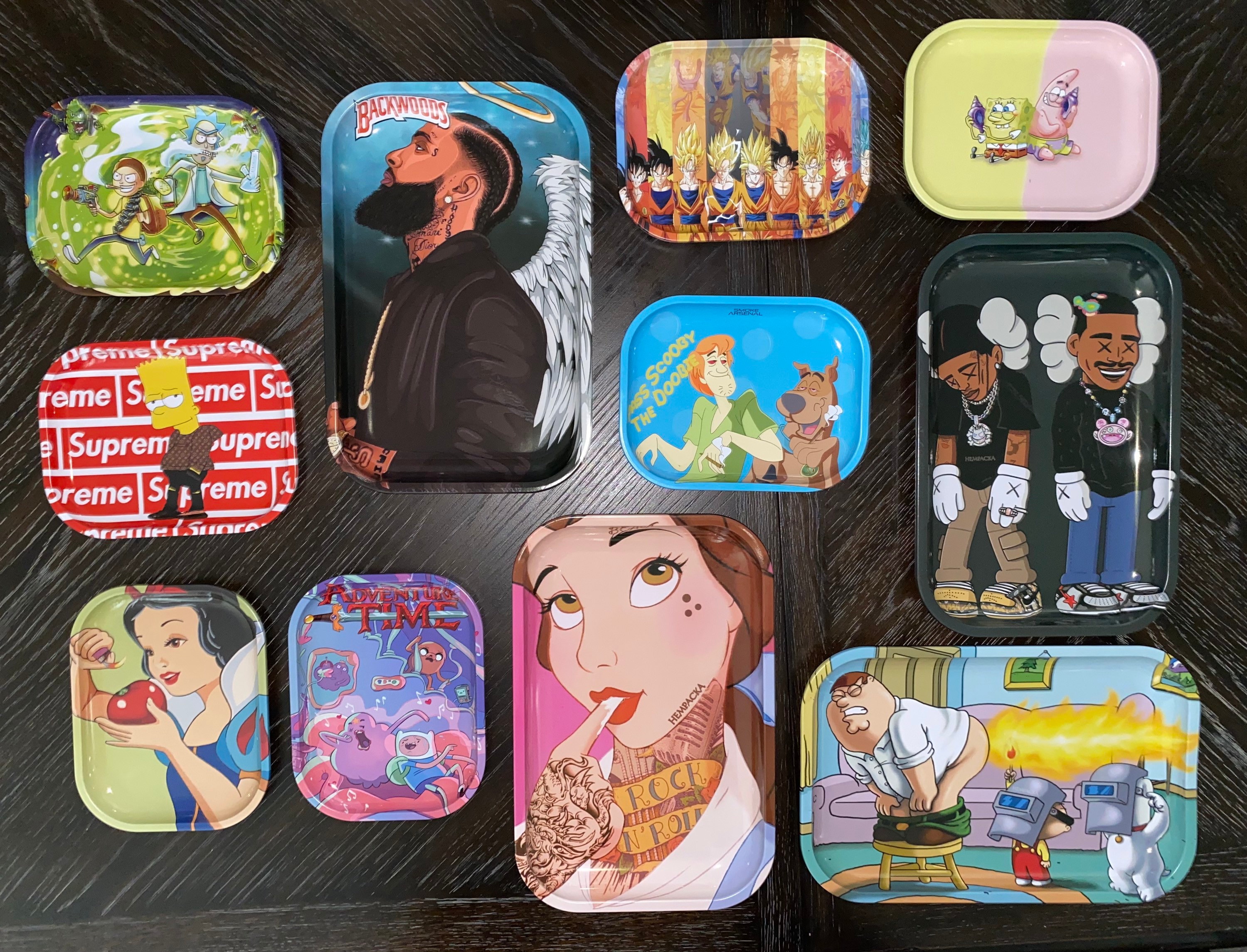 Smoke Rolling Trays Cartoon Designs trays Tin Tray smoke Etsy