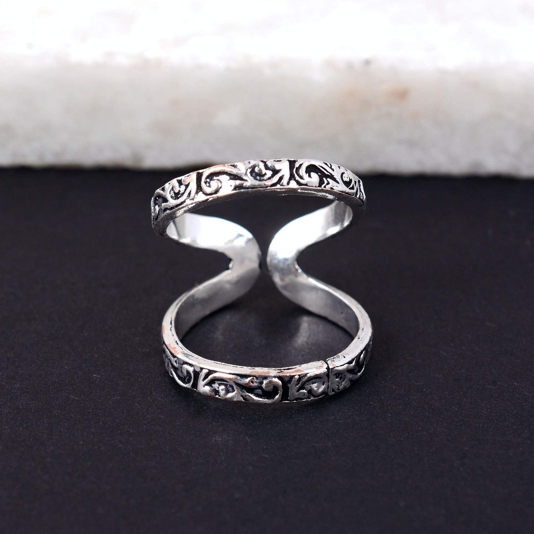 Sterling Silver Arthritis Ring, Adjustable Arthritis Ring, Textured ...