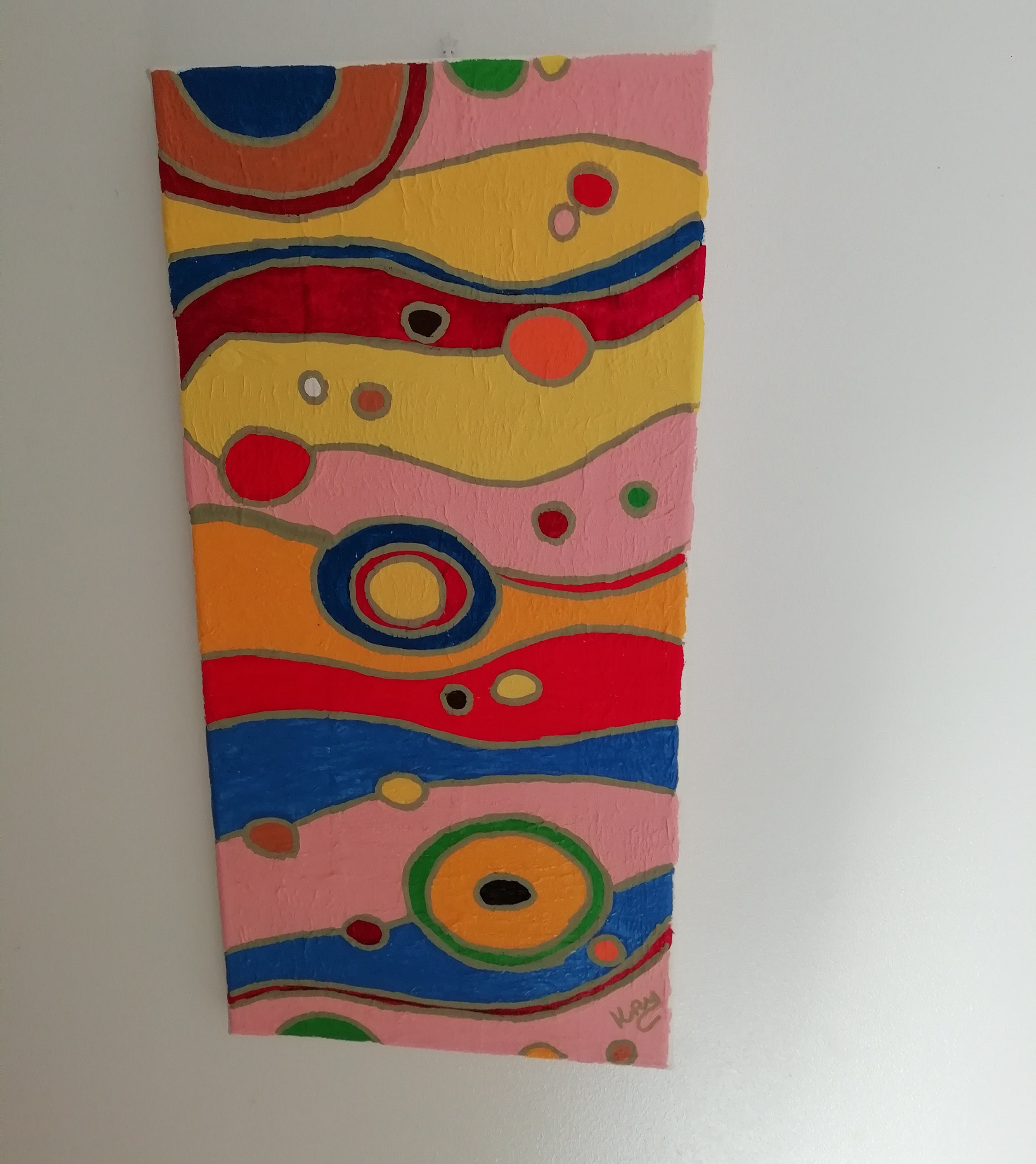 Tableau Peinture Acrylique sur Toile Illusion