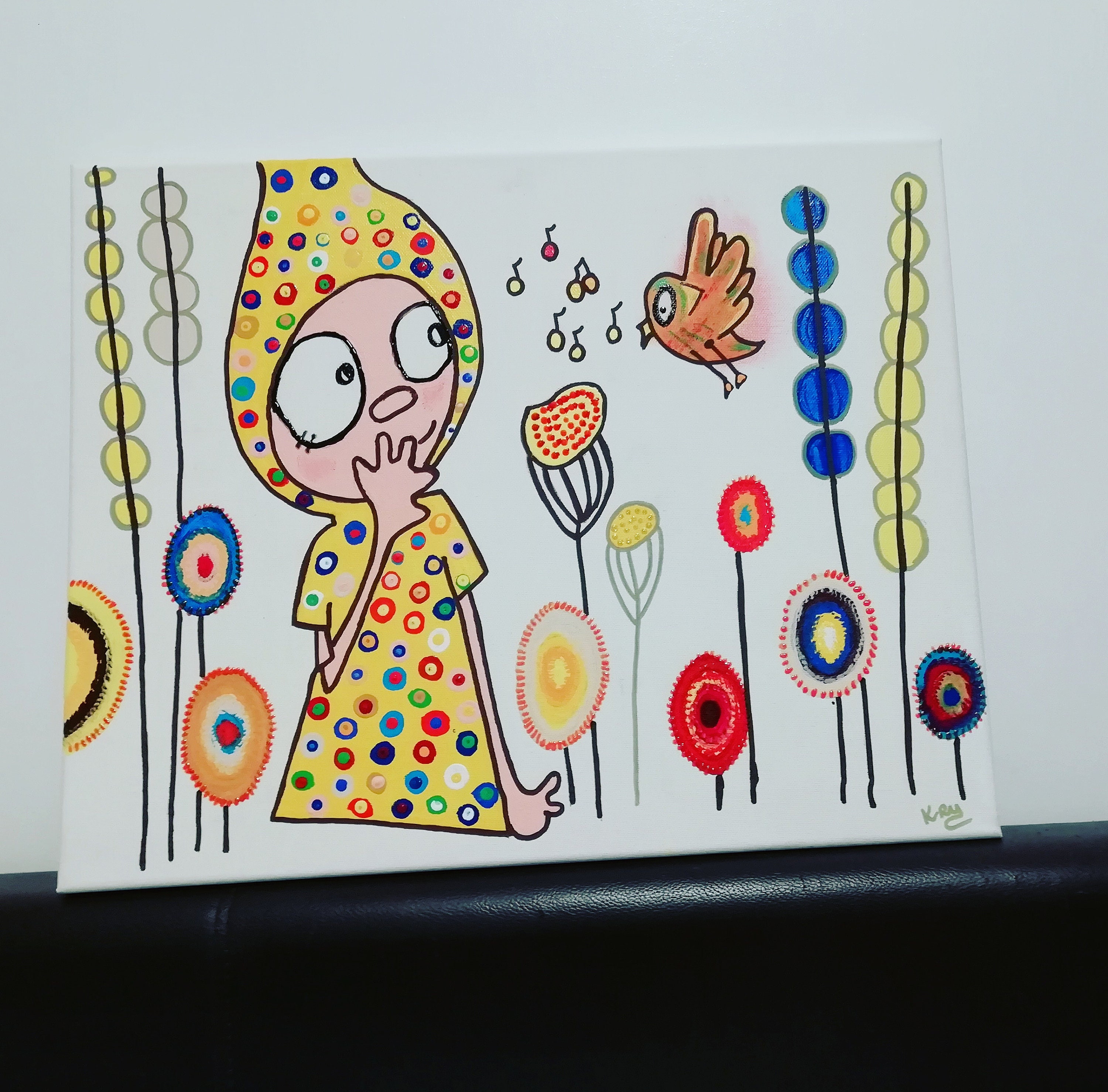 Tableau Peinture Acrylique sur Toile Le Printemps