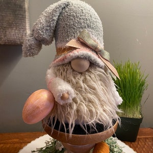 Easter Egg Gnome with Shaggy Beard