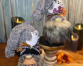 Spooky Halloween Gnomes with Ghost Decor