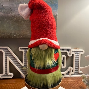 Grinch Gnome with Max Gnome