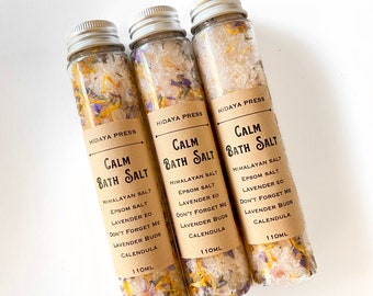 Hidaya Press | Self-Care Lavender Bath Salts | Wedding Gift | Bridal Shower | Eid Gift | Essential Oils | Sunnah Product