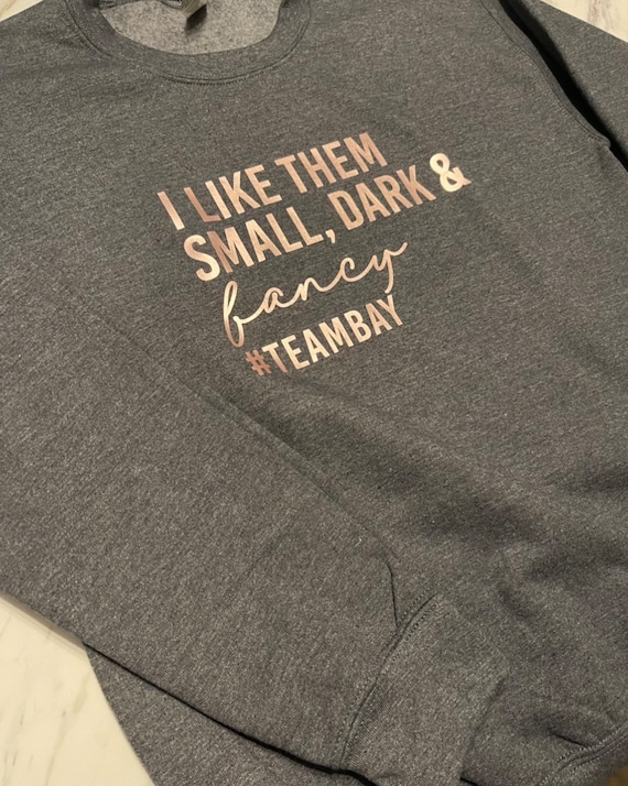 Small Dark & Fancy Team Bay Cozy Crew Long Sleeve Equestrian Gift Equestrian Apparel Unisex Apparel