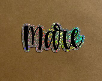 Mare Sticker Equestrian Sticker Horse Sticker Vinyl Sticker Glitter Sticker