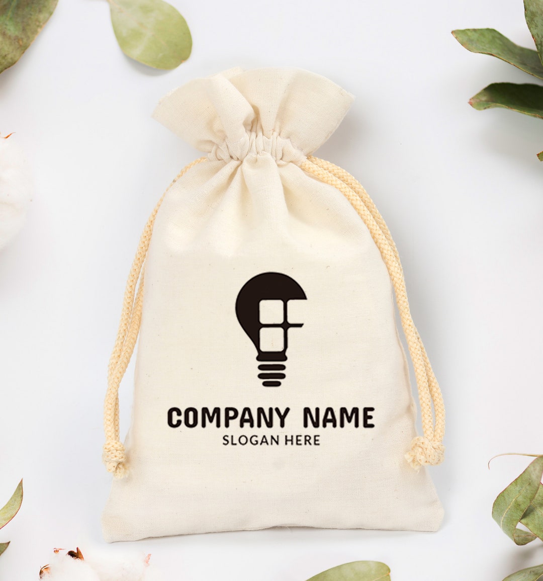 100 Corporate Cotton Drawstring Bag Package Product Packaging Pouch